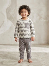 Boys Casual Pocket Shirt with Matching Trouser Set
