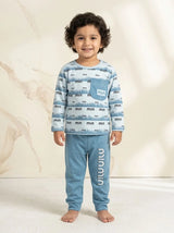 Boys Casual Pocket Shirt with Matching  Trouser Set