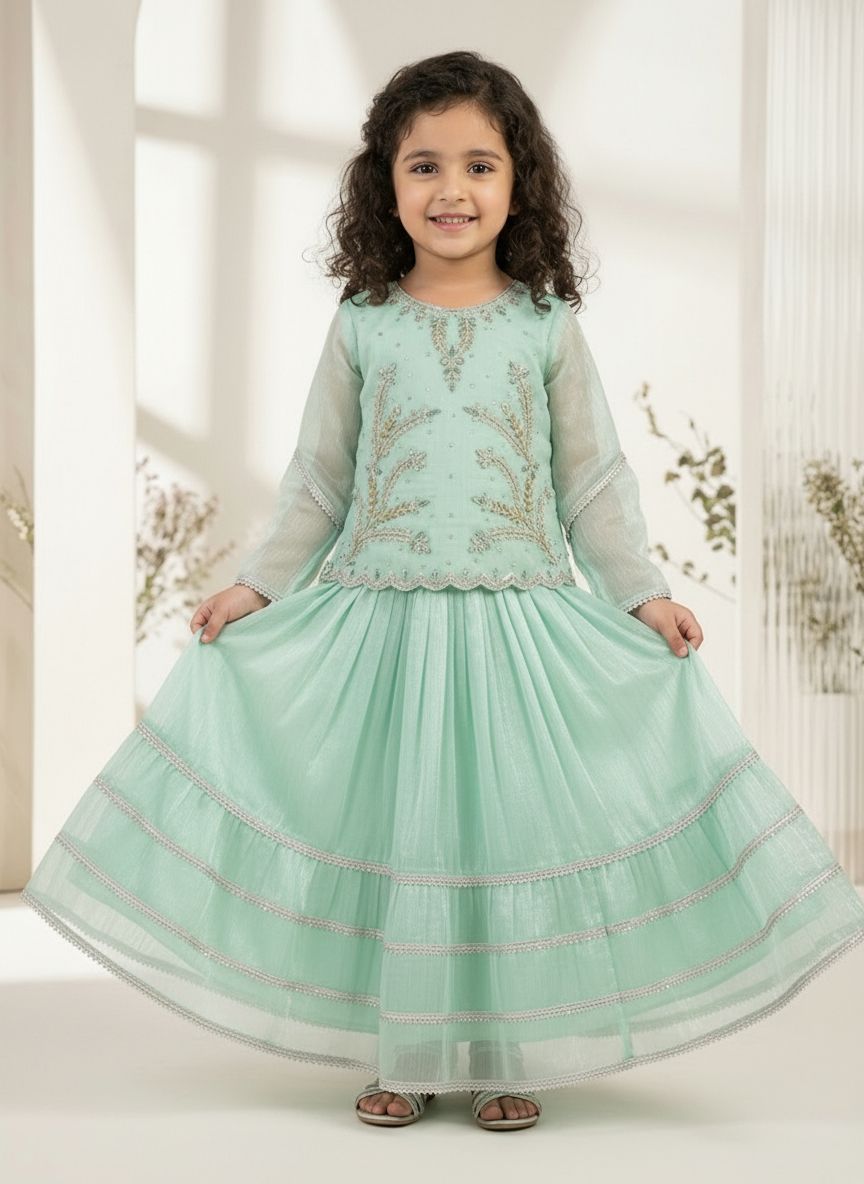 Ivory Grace Embroidered Formal Lehenga Set